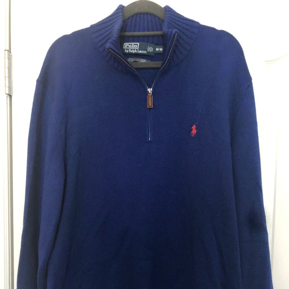 Polo Ralph Lauren Half-Zip Sweater (Royal Blue) (M